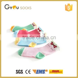 Custom School Girls Child Tube Kids Trampoline Sock With Bow Pattern thumbnail-1