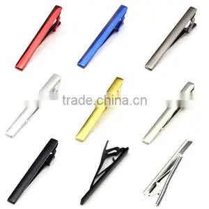Charm Man Necktie Tie Clasps Clip Pin Bar Multi-Color Wedding Stainless Steel thumbnail-1