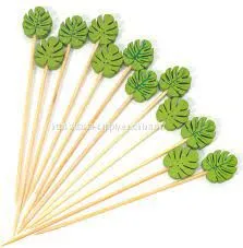 Decorative Wood Toothpicks Fruit Cocktail Decorative Appetizer Sticks thumbnail-1