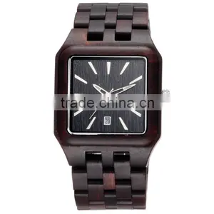 Sandal Wood Men Work Luxury Watch With Calendar thumbnail-3