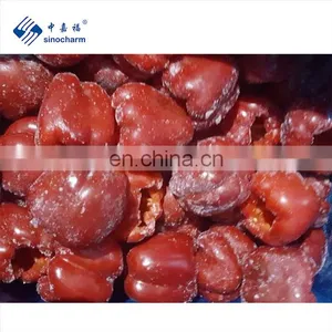 BRC A Approved IQF Vegetable Whole Sweet Pepper Cup Frozen Red Bell Pepper From Sinocharm thumbnail-1