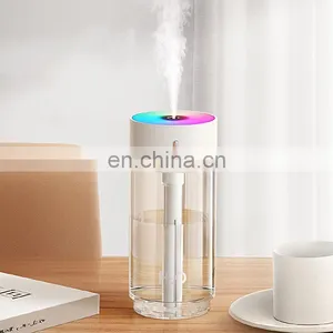 Newest Amazon Top Seller Car Mini Humidifier Usb Mist Diffuser Desktop Portable Air Humidifier With Colorful Led Light thumbnail-2