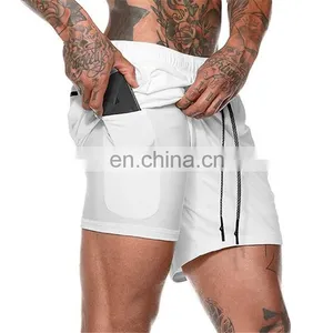 Custom Logo Men's Jogger Printing Workout Men Sport Fitness Gym Running Shorts thumbnail-1