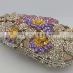Diamond Metal Frame Luxury Evening Party Clutch Bag For Women thumbnail-2