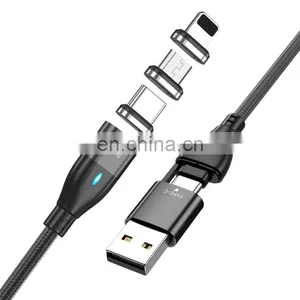 Wholesale 6in1 PD 3A 60W Fast Charging USB Data Cable Type C Computer Charge Magnetic Charging Cable thumbnail-2