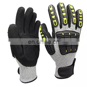 Construction Industrial Cut Resistant Protection Hand Safety Impact Gloves for Mechanic Working thumbnail-2