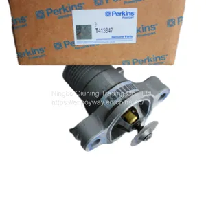 PERKINS T413847 Thermostat Assembly for 1104 and 1106 Engine Caterpillar C7.1 C9 thumbnail-1