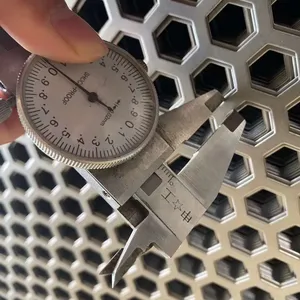 Galvanized Hexagonal Aluminum Perforated Metal Mesh,Stainless Steel Perforated and Hot Zin Perforated Plate thumbnail-1