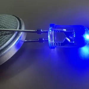 Ultra High Brightness LED Bead F5 Blue LED Light Emitting Diode 5MM Round Head Traffic Signal Dedicated Red Light thumbnail-1