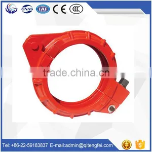 DN125 Forging Mounting Concrete Pipe Clamp QTF Concrete Pump Parts thumbnail-2