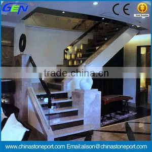 Natural Turkey Grey Marble Domestic Decoration Stairs thumbnail-1