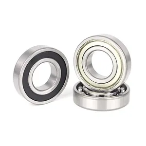GCr15 Chrome Steel Deep Groove Ball Bearing ZZ 2RS Sealed thumbnail-2