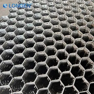 Hexagonal Cellular Mesh Uniform Mesh Size Stainless Steel Custom Metal Cellular Grid Hexsteel Mesh Grid thumbnail-4