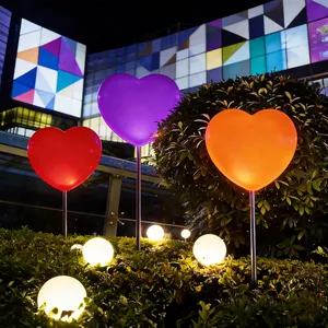 Outdoor Waterproof LED Color Change Love Flood Lamp Wedding Garden Lawn Landscape Romantic Heart Shape Light Decorative Dimmable thumbnail-4
