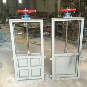 Portable Manual Stainless Steel Sluice Gate Labor-saving Water Regulation Gate for Small Water Projects thumbnail-1