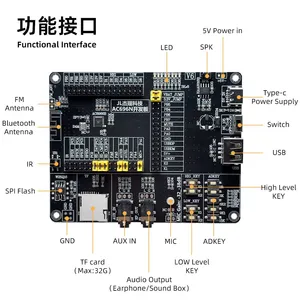 JL AC6966B AC6965E AC6969D Development Board Kit Open Source SDK Schematic Debug Tool Core Board AC696 Bluetooth SoC Evaluation Test Board for Speaker thumbnail-2
