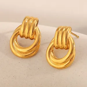Fashion Stainless Steel Earrings Set 10pcs/pack Nickel Free for Daily Wear Wholesale thumbnail-3