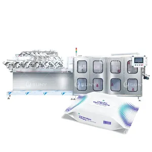 6 LINES SEMI-AUTOMATIC WET WIPES PRODUCTION LINE thumbnail-1