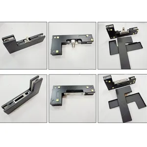 Matte Black Glass Door Patch Fitting for Interior Projects thumbnail-4