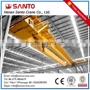 Popular Motor Driven Double Girder 150t Overhead Bridge Crane Hoist Workshop Crane thumbnail-1