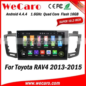 Wecaro WC-TR1063 10.1" Android 4.4.4 Car Multimedia System Double Din for Toyota Rav4 Dab Radio Audio System GPS 2013-2015 thumbnail-1