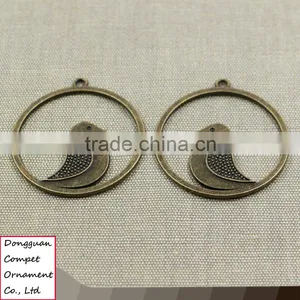 Wholesale New Products Watchman Zinc Alloy Birds Circular Pendant thumbnail-1