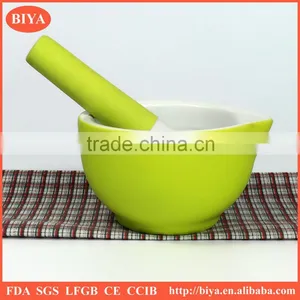 Kitchenware Mini Mortar and Pestle With Silicone Handle and Non-slip Silicone Base thumbnail-2