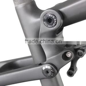 2016 Chinese Best Sell 12x142 Thru-axle 29er Carbon Mountain Bike Frame Full Suspension thumbnail-5