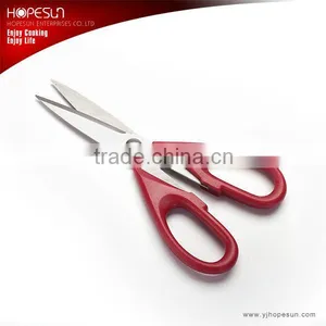 Red Color Handle Kitchen Scissors With ABS Handle thumbnail-1
