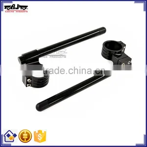 BJ-COHB-043B Recommended 43mm CNC Aluminum Raiser Sportbike Handle Bar Clip On For Honda VFR800 VTEC thumbnail-1