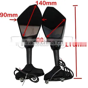 BJ-RM-016A Super Bright Integrated LED Turn Signal With Arrow Style Motorcycle Side Mirror thumbnail-6