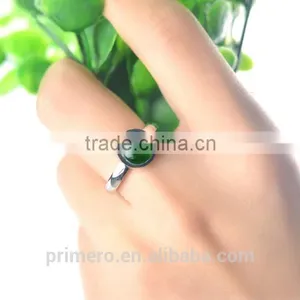 Natural Tiger Eye Stainless Steel Opal Stone Finger Ring Women Ring Bijoux Fashion thumbnail-5