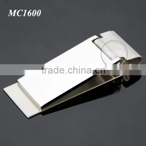 Rectangle Zinc Alloy Cash Clip Slim Pocket Purse Cash Holder Organizer Promotional Blank Stainless Steel Metal Craft Money Clip thumbnail-2