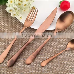 Copper Plated Flatware Cultery Set 6063 thumbnail-1