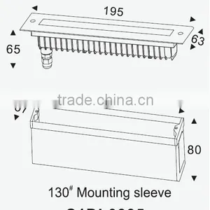6W IP65 Aluminum Outdoor Waterproof Recessed Wall Light thumbnail-2