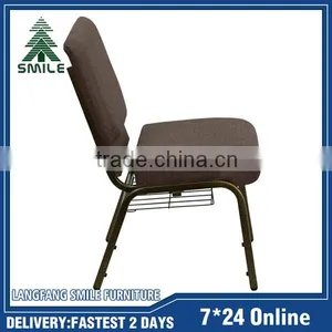 Wholesale Value Padded Stackable Church Chairs for Cathedral Used thumbnail-4