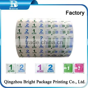 73gsm 103g China Gold Supplier Manufacturer Aluminum Foil Paper Wrapping for Alcohol Pad,men or Women Nursing Wet Wipes thumbnail-3