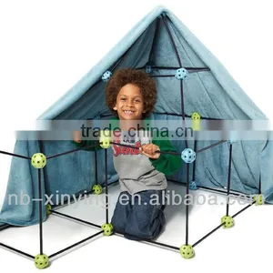 Discover Kids 72pcs Construction Fort thumbnail-2