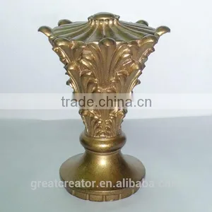 2.5" (63mm) Wooden Drapery Rods Finials Wood Curtain Poles Finials thumbnail-1