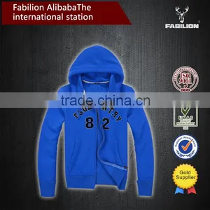 Slim New Winter Washed Cotton Cashmere European Style for Custom Zip Hoodie thumbnail-1