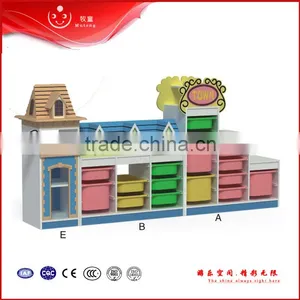 Kindergarten Kids Plastic Toys Cabinet Furniture thumbnail-3