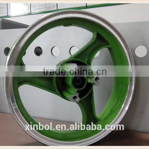 12 Inch Motorcycle Wheel Rim With Disc Brake, Bright Edge thumbnail-2