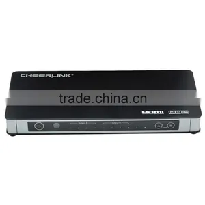 CHEERLINK 4-In 2-Out Full HD HDMI V1.3 True Matrix RS232 w/ - Black thumbnail-2