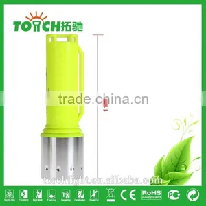 Diving Led Flashlight Super Waterproof Yellow Color Underwater Diving Led Lamp Mini Body Design 1*18650 Battary for Diving thumbnail-5