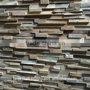 RECYCLED TEAK WALL PANEL thumbnail-1