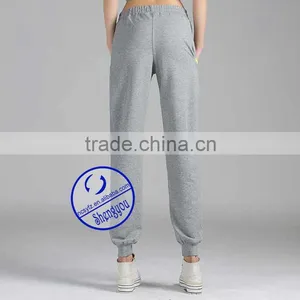 2015 Custom Newest Design French Terry Woman Slim Jogger Pants thumbnail-6