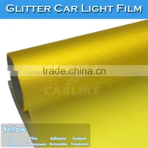 SINO STICKER Transparent Glitter Headlight Tint Vinyl Car PVC Glitter Sheet thumbnail-2