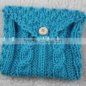 Custom Design Acrylic Material Handmade Knitted Ladies Purse thumbnail-3