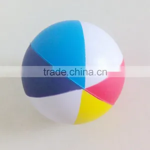 Foam Ball Colored Stress Ball 5 Colors on One pu Ball thumbnail-1