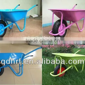 High Quality Wheelbarrow WB5009 With Single Solid Wheel and Galvanized Tray thumbnail-4
